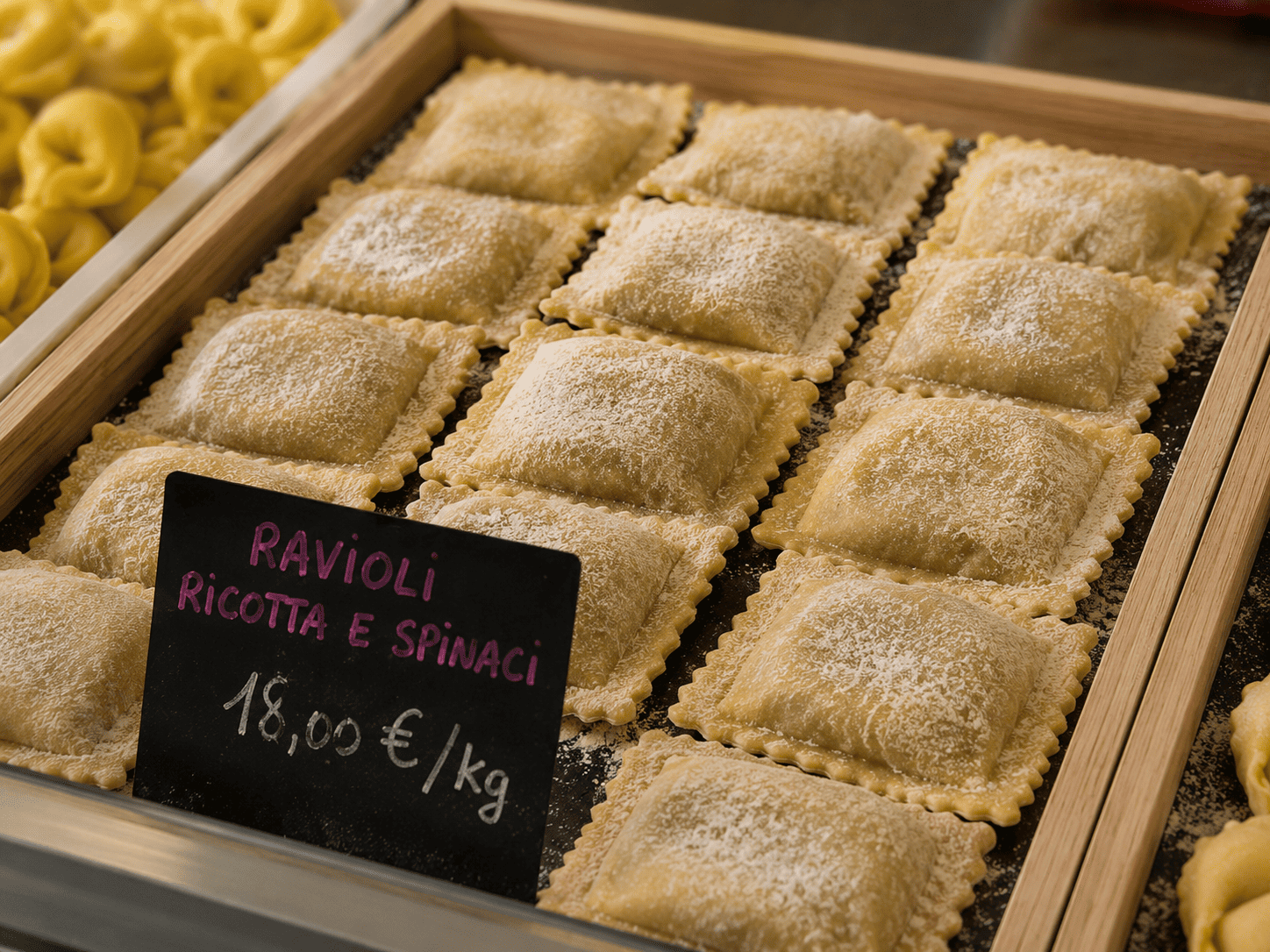 Ravioli ricotta e spinaci